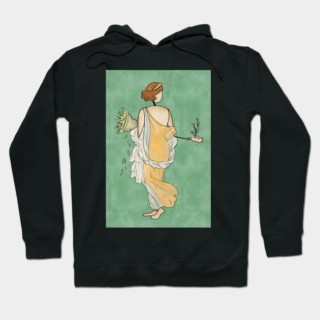 Ladies of the Villa of Ariadne - Flora Hoodie by GreekMythComix